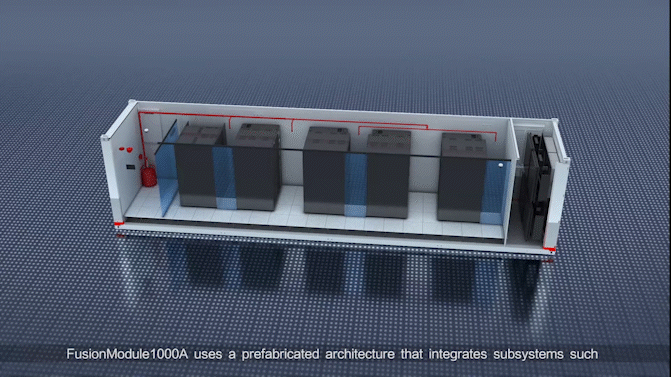 Data Center Modulaire Préfabriqué : FusionModule1000A/B